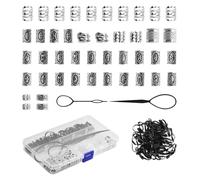 44 Pcs Hair Beads for Braids and Dreadlocks - Viking Beard Accessories for Men and Adults - Hair Gifts