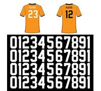 44 Pieces 8 Inch Iron on Transfers Numbers T-Shirt Heat Transfer 0 to 9 Jersey Number for Sports T-Shirt Jersey (White)