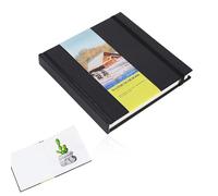 44 Sheets Hot Press Watercolor Journals Notebook, 14 x 14cm Textured Art Watercolour Paper Pad 230Gsm Pressed Travel Watercolor Sketchbook for Painting Drawing Sketching