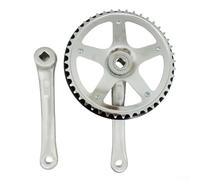 44 Teeth Bike Chain Ring Set With 170mm Crankset Square Hole Design Alloy Bikes Chainring Systems Single Speed Variable Bottom Bracket For Cycling (crankset only)