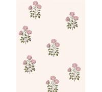 44 x 300 cm Self-Adhesive Wallpaper Flowers Vintage Children's Room Beige | 17.3 x 118.1 Inch Pink Flowers Wallpaper Waterproof Removable Vinyl Adhesive Wallpaper for Table Living Room Bedroom Bathroom