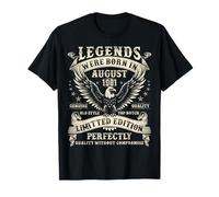 44 Year Old Birthday Gifts For Men 44th Birthday August 1981 T-Shirt