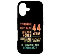 44 Years Married Funny 44th Wedding Anniversary Case for iPhone 17