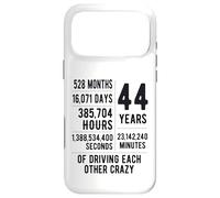 44 Years Married Funny 44th Wedding Anniversary Case for iPhone 17 Pro Max