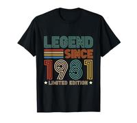 44 Years Old Legend Since 1981 44th Birthday Retro Cool T-Shirt