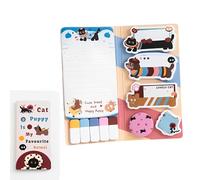 440 Cute Sticky Notes Set - Cats & Puppy (My Favorite Animal), Self-Adhesive Sticky Notes, Index Tabs, Multi-Functional Sticky Notes Set - Suitable for Office, School, Home Use.