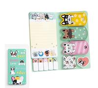 440 Cute Sticky Notes Set - Just Really Love Bulldog & Puppy, Self-Adhesive Sticky Notes, Index Tabs, Multi-Functional Sticky Notes Set - Suitable for Office, School, Home Use.