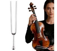440 Hz Tuning Fork, 1PCS Silver Tuning Forks for Violin, 440 Hz Standard Tone A Tuning Fork Set, Standard Tuning 440Hz Piano Tuning Fork for Beginner Guitars, Violinists