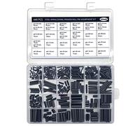 440 Pcs Slotted Spring Pin, Steel Roll Pins, Assortment Set Steel, Metal Hollow Spring Pins, Removable And Reusable (33 Different Models) Black