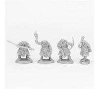 44086 BLACK BEAR TRIBE CAVEMEN (4) Reaper Bones Black