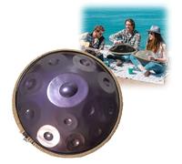 440Hz/432Hz Handpan Drum Steel Adult Handpan in D Minor 12 Notes Hand Pan for Beginners Gift Professional Percussion Instrument with Hand Drum Stand(Purple,440Hz)