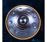 440HZ/432HZ Steel Hand Pan Percussion Instruments, Handpan Drum Sets, 9/10/12 notesD Minor Handpan Drum, Percussion Instrument With Drum Tripod, For Meditation Yoga Sound Healing(E,9 notes)