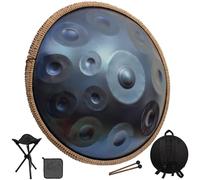 440HZ/432HZ Steel Hand Pan Percussion Instruments, Handpan Drum Sets, 9/10/12 notesD Minor Handpan Drum, Percussion Instrument With Drum Tripod, For Meditation Yoga Sound Healing(10 notes)