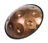 440Hz Handpan Drum in D Minor,Steel Hand Drum Instrument Gold 9 Notes-D3 A3 B3B C4 D4 E4 F4 G4 A4