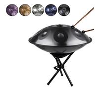 440Hz Handpan Drum in D Minor Steel Hand Drum Soft Hand Pan Bag Handpan Mallet Stand Dust Cloth 22 Inches 91012 Notes 12 NoteBlue