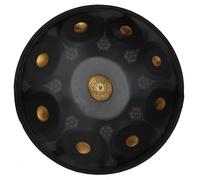 440Hz Premium Steel Hand Drum - D Minor Handpan Drum Instrument, 22 Inch Mandala Tank Drums Steel Percussion Instrument With Travel Bag, For Musical Education Yoga(A,9Notes)