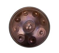 440Hz Professional Small Handpan Drum - 19Inch 9Notes Steel Drum Instrument for Advanced Players & Beginners, Ideal for Music Creation, Meditation, Yoga, Sound Healing (Color : Bronze_D Minor)