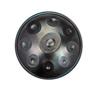 440Hz Professional Small Handpan Drum - 19Inch 9Notes Steel Drum Instrument for Advanced Players & Beginners, Ideal for Music Creation, Meditation, Yoga, Sound Healing (Color : Blue_G Minor)