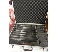 440HZ Standard Perfect pitch 8 transparent Tubes Crystal Singing Harp with Free Alumina Carry Case & 2 crystal mallets, 1 rubber striker