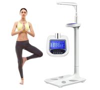 440LB Capacity Physician Body Weight Scale Tool Ultrasonic Height Body Fat Analyzer,Professional Multifunctional Medical Scale with LCD Display for Weight/Height/Obesity Value/BMI Measurement