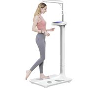 440lb Load-bearing Physician Body Weight Scale Height Body Fat Analyzer With Lcd Display For Weight Height Obesity Value Bmi Measurement, Bluetooth