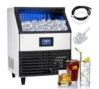 440lbs/24h Commercial Ice Maker, with 88lbs Storage Bin & LCD Control Panel, Includes Connection Hoses & Scoop, for Bar Cafe Restaurant Business 264lb/24h