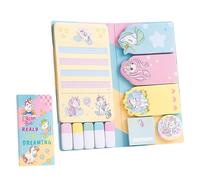 440pcs Cute Sticky Notes Set, Pack of 11 Pads Sticky Tabs in Different Sizes, Multicolor Adhesive Page Markers Labels, Book Annotation Tab, Index Post It Notes, Stationery Supplies Kit (Unicorn)