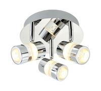 4413CC Bubbles Chrome LED 3 Way IP44 Bathroom Spotlight