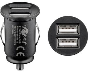 44177 Dual-USB Car Charger 2xUSB 12W 2.4A