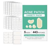 443 Count Pimple Patches Salicylic Acid for Face, Portable Spot Patches Hydrocolloid Patch Spot Dots, Compact Acne Patch Suitable for The Face Forehead Nose and Chin