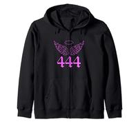 444 Angel Number A Powerful and Spiritual Symbol Zip Hoodie