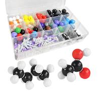 444 Pcs Organic Chemistry Model Kit for Organic and Inorganic Chemistry Learning,Molecular Model Kit,Experiment Molecular Mesh for Learning and Raising Space Imagination, A Fullerene Set