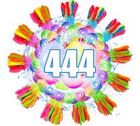 444 PCS Water Balloons Self Sealing, 10 Second Quick-Fill Water Bombs, Outdoor Summer Pool Party Toys for Garden Beach, Water Toy