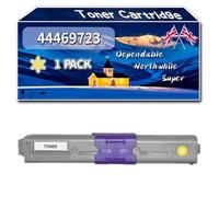 44469723 Toner Cartridge Compatible for Okidata OKI C510 C530 MC561DN C510dn C531 MC562 Printers, High-Definition Printing Effect with Chip, 7000 Pages (1 Pack Yellow)