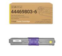 44469803 44469706 44469705 44469704 Toner Cartridge Replacement Compatible for Oki C310dn C330dn C331 C510dn C511 C511dn C530dn C531 C531dn MC351 MC352dn Series & Page Yield yellow