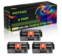 44574302 Compatible for Okidata OKI Imaging Drum Unit with Chip B411d B411dn B412DNW B431 B431D MB471 Printers (3 Pack Black)