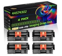 44574302 Compatible for Okidata OKI Imaging Drum Unit with Chip B411d B411dn B412DNW B431 B431D MB471 Printers (4 Pack Black)