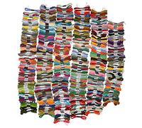 447Pcs Embroidery Thread Cross - Stitch Craft Floss, Polyester Cotton Skeins Multi - Color Set, Bright Non - Fading Sewing Yarn for Bracelets Dolls Cards Home Decor