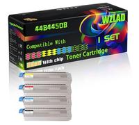 44844508 44844507 44844506 44844505 Compatible for Okidata OKI Toner Cartridge with Chip C831 C831cdtn C831dn C831n C841 C841cdtn C841dn Printers (4-Pack BK/C/M/Y)