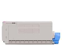 44844512 44844511 44844510 44844509 Toner Cartridge Compatible with OKI C831 C831n C831dn MC873 MC873dn MC873dnc MC873dnx Printers, 1*Black(1*Magenta)