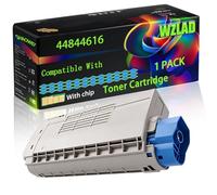 44844616 44844615 44844614 44844613 Compatible for Okidata OKI Toner Cartridge with Chip C822CDTN C822DN C822N Printers (1 Pack Cyan)