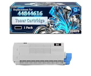 44844616 44844615 44844614 44844613 Toner Cartridge Compatible for Okidata OKI C822 C822dn C822n Printers, With Chip Large Capacity 9000 Pages (1 Pack Black)