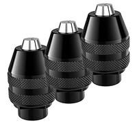 4486 drill chuck, 1/32 to 1/8 liner, replacement keyless chuck, 3 pieces, keyless drill chuck, quick change adapter, compatible with Dremel 4486 Model 395 4000 8220 3000 300 398 8200 8100 Multipro