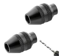 4486 Quick Change Keyless Chuck Adapter Kit, 2 Pack 1/32” to 1/8” All-Metal 3-Jaw Chuck Adapter Quick Change Keyless Drill Chuck Compatible with Dremel Rotary Tools, Rotary tool 3000 4000 395