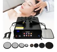 448KHz Tecar Therapy Machine, CET RET Tecar Device, Physical Therapy, Pain Management with 8 Probes, 2 Handles, and 1 Negative Plate, Shaping + Healthcare