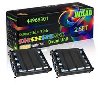 44968301 Compatible for Okidata OKI Drum Unit with Chip C301 C511DN MC342DW C301dn C531 MC342W C321 Printers (2 Set)