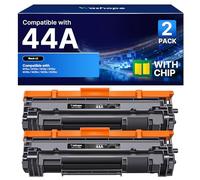 44A CF244A Black Toner Cartridges Compatible with HP 44A CF244A for Laserjet Pro M15w M15a MFP M28w M28a M16w M16a M29w M29a M29 Printer (2 Black, 2000 Page Yield)