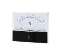 44C2 DC Voltmeter Analog Panel Pointer Volt Meter 500V300V250V150V100V Square 100 * 80mm Voltage Meter 1Pcs(450V)