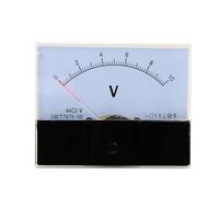 44C2 DC Voltmeter Analog Panel Pointer Voltmeter DC 1V 3V 5V 10V 15V 20V 30V 50V 75V 100V 500V 1Pcs(50V)