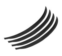 44cm/17.5" Universal Protective Lip Strips Carbon Fiber Wheel Eyebrow Arch Fender Flares Cover Trim Mudguards Car Wheel Fender(4pcs)
